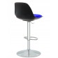 Bürocci Nadya Bar Sandalyesi - Lacivert Deri - Metal Ayaklı Bar Taburesi - 9537S0103