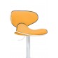 Bürocci Zen Bar Taburesi - Hardal Modern Deri Metal Ataklı Yüksek Tezgah Sandalyesi - 9549S0492