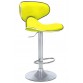 Bürocci Zen Bar Taburesi - Sarı Modern Deri Metal Ataklı Yüksek Tezgah Sandalyesi - 9549S0512