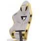 Warrior Aragorn Blanc Deri Oyuncu Koltuğu - Gold - Ayak Uzatmalı Bilgisayar Sandalyesi 1698B1201